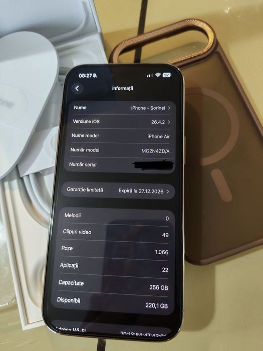 Iphone 17 Air Gold full box