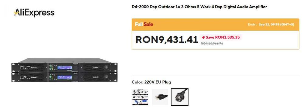 Vand amplificator Sinbosen D4-2000 DSP