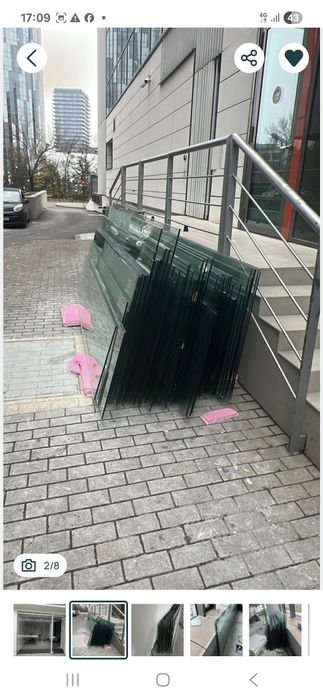 Sticla securizata (terase, birouri, pereți despărțitori, cabine de dus