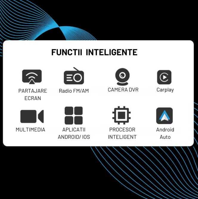 Navigatie Auto Multimedia Universarala, Carplay Display 7 | 10 inch