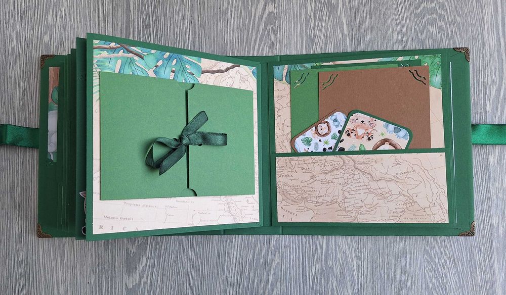 Подаръчен комплект "Джунгла" за момче, ръчна изработка /50.8