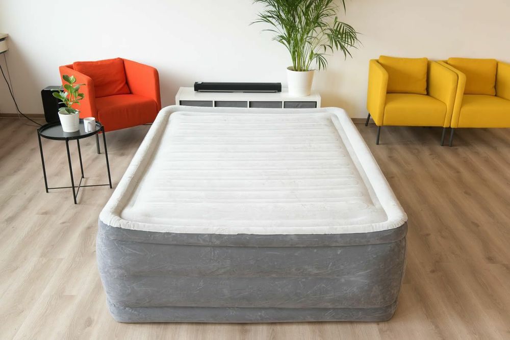 Кровать надувной-203x152x33 см. Intex-64768. Доставка бесплатно