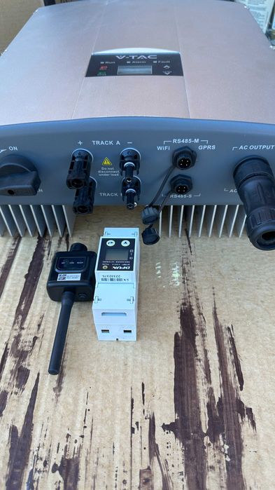 Мрежов соларен инвертор V-TAC 4.6kW + Wi-Fi донгъл + Smart Meter DFUN