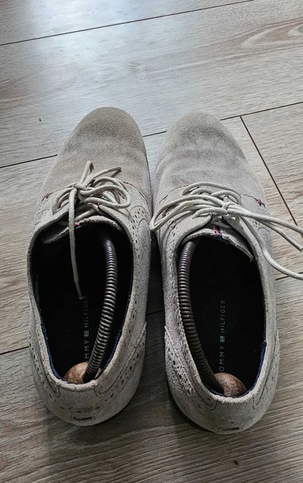 Pantofi Tommy Hilfiger Brogue din Piele Întoarsă Naturală Mărimea 42