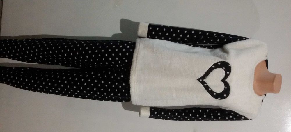 Дамска плюшена пижама различни разцветки S,M,L,XL