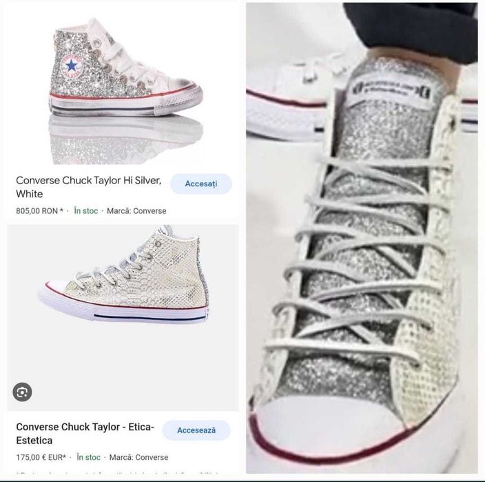 Converse ghete originale,unicate ,fete marimea 29