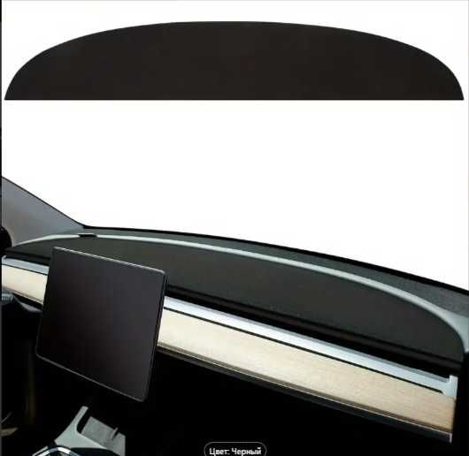 Tesla Y дефлектор  от дождя и коврик для приборной панели