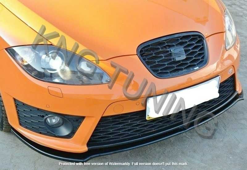 Преден лип спойлер за сеат леон мк2 фейс фр / Seat leon mk 2 lip spoiler facelift fr / добавка / нож