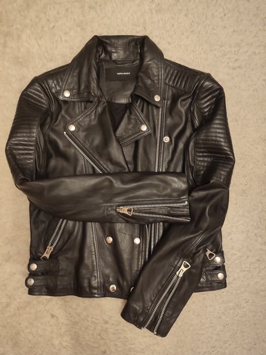 Geaca biker de damă din piele Vero Moda