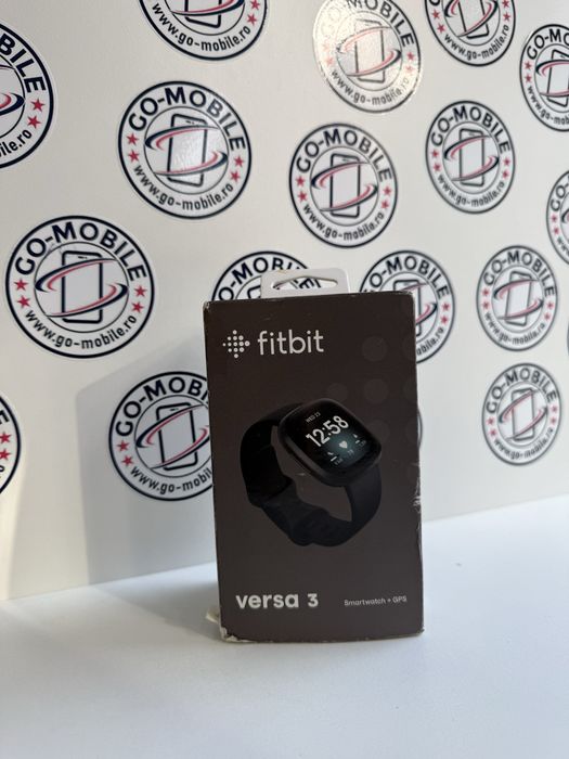 FitBit Versa 3 - Negru - Nou - Sigilat - Garantie