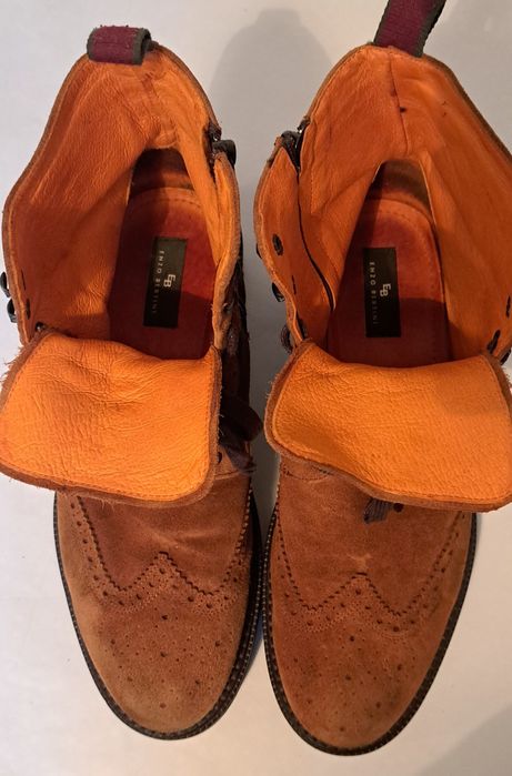 Ghete bărbati Enzo Bertini Velour camel mărimea 43