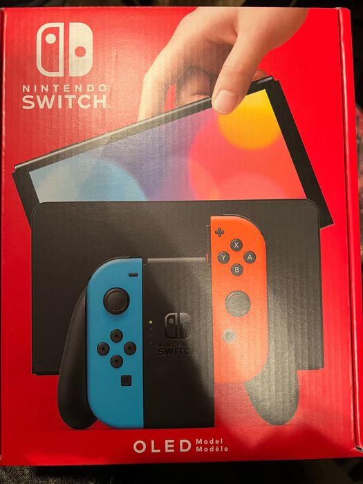 Consola NINTENDO Switch OLED (Joy-Con Neon Red/Neon Blue)!