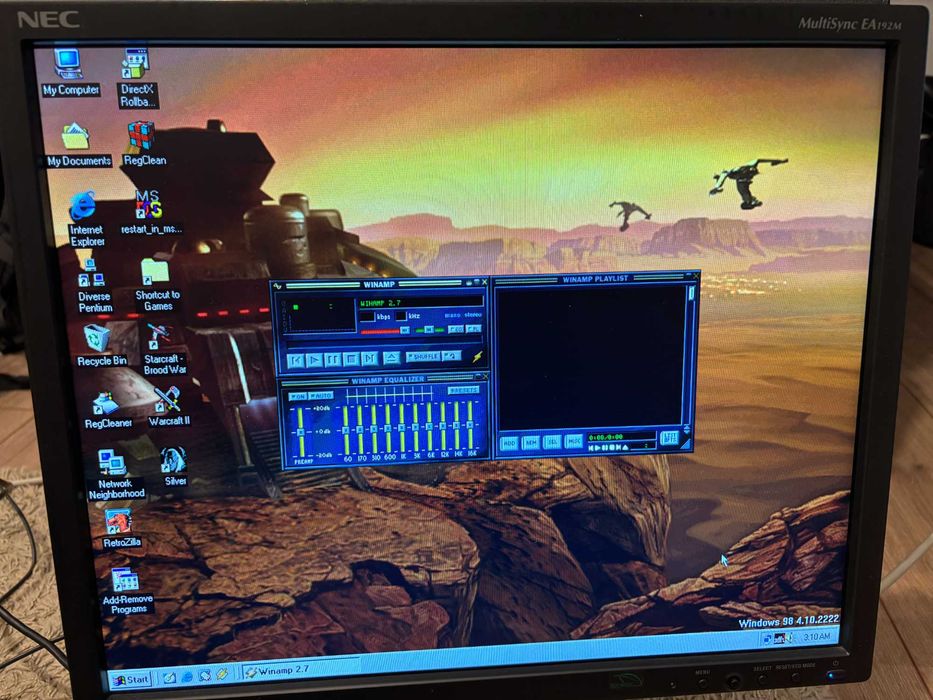 Sistem PC vintage retro gaming, 3Dfx Voodoo 3 PCI, stare perfecta