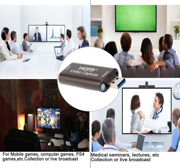 Видео Кепчър карта USB 3.0 флашка 4K аудио видео HDMI USB capture card