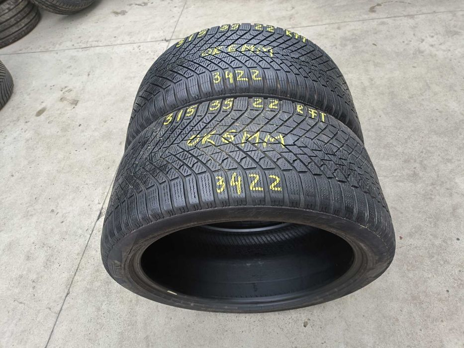 Doua anvelope iarna 315 35 22 pirelli scorpion winter 2 run flat 3422