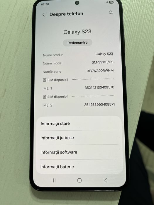 Vand samsung galaxy S23 -256 gb, stare  foarte buna