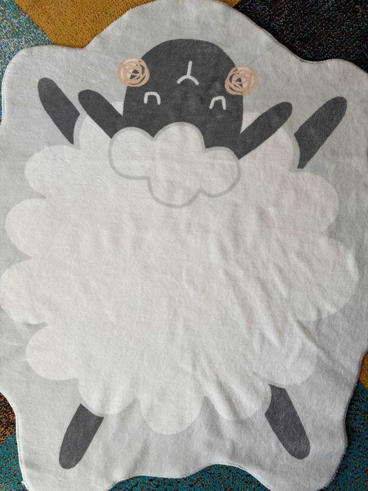 Детско килимче KikkaBoo - Sleepy Sheep, 90 x 77 cm