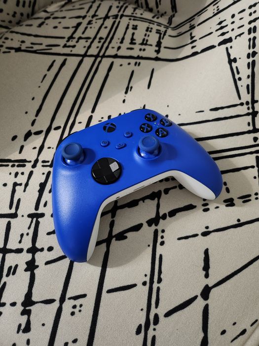 Controller xbox blue shock + baterie reincarcabila