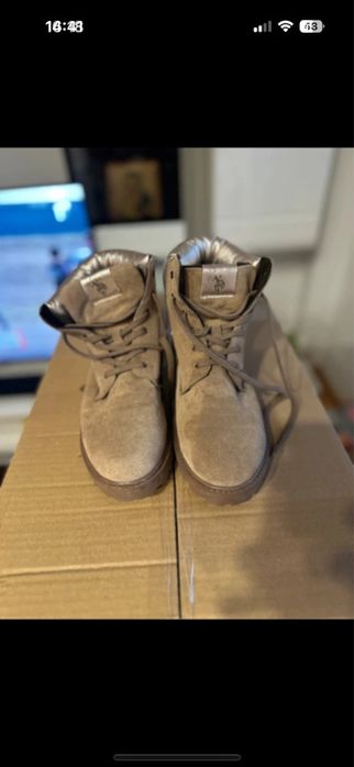 Bocanci dama crem/maro