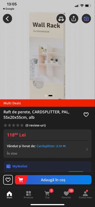 etajeră de perete (Wall Rack)