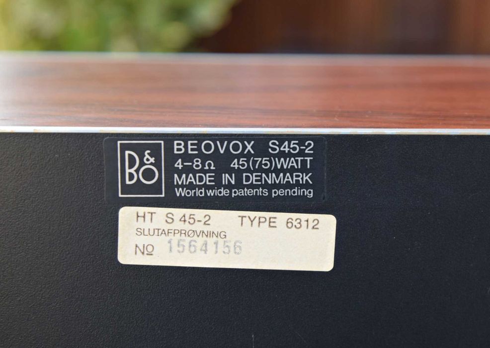 Boxe Bang & Olufsen Beovox S45-2, B&O