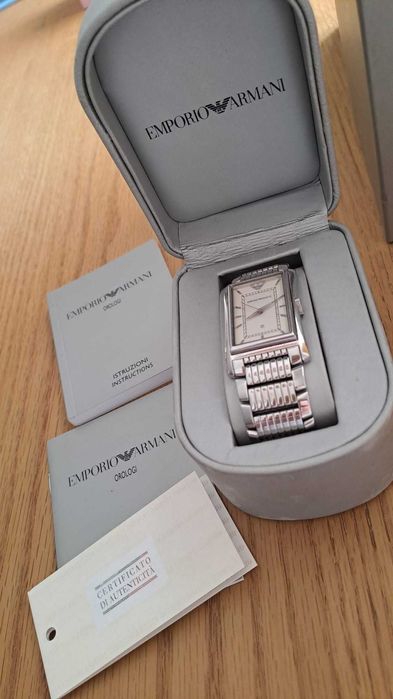 Ceas Emporio Armani - AR0162 + bratara de piele maro