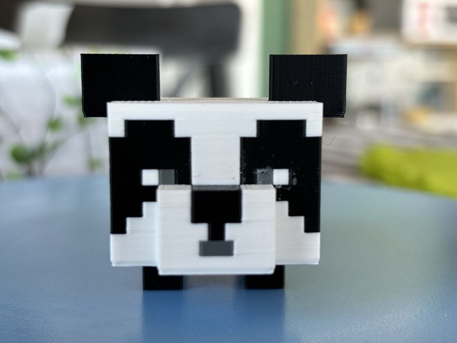 Фигурка Minecraft panda 3D print