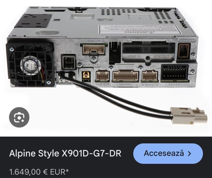 Alpine-modul multimedia auto X901D-Golf 7 etc