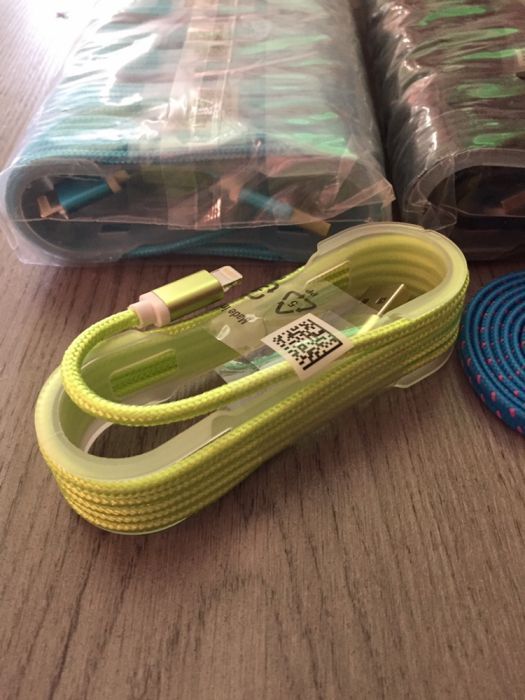 Cablu cu fir textil iphone 5/5S/SE/6/6S/6 plus /7 Nou!