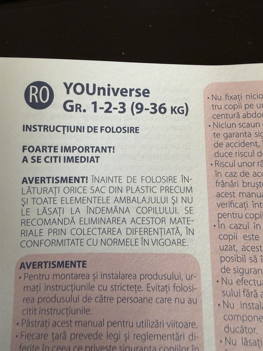 Scaun copii Chico You Universe