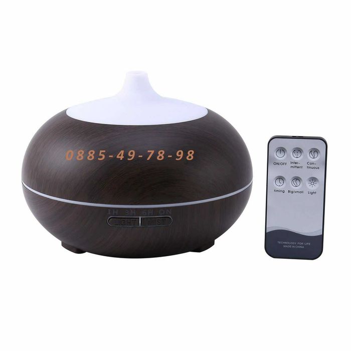 500ml с ДИСТАНЦИОННО Дифузер ароматизатор за въздух,лампа декор в дома