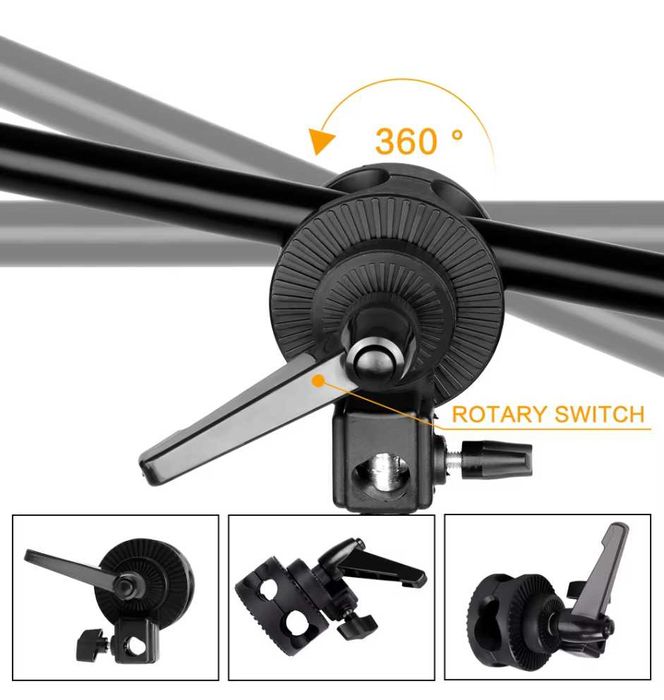 К-кт за осветление , софтбокс 3 бр. + 1 бр подвижно рамо / буум арм