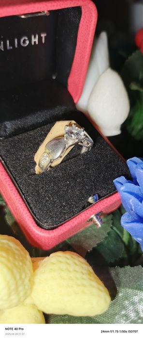 Кольцо серебряное. 925 пробы. Размер 18