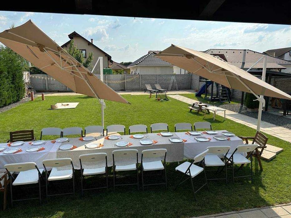 Inchiriez masa dreptunghiulară cu scaune