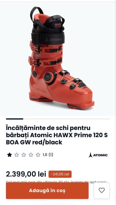 Clapari Atomic Hawx Prime 120 S BOA – 29/29.5 – ca noi