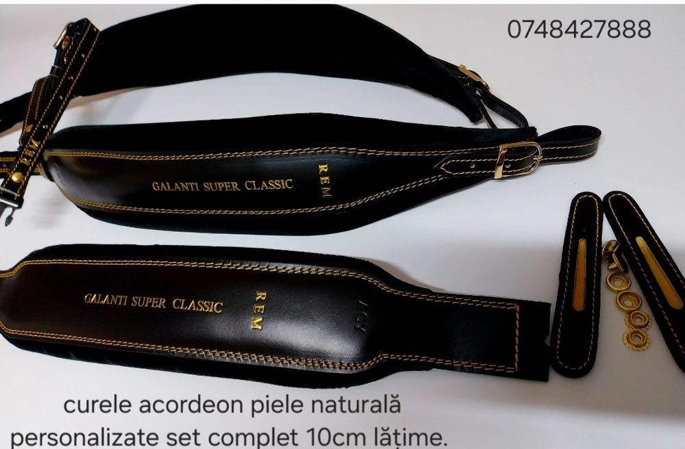 Curele acordeon piele naturală și catifea personalizate.. ..