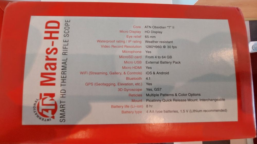 Тепловизор atn mars 640