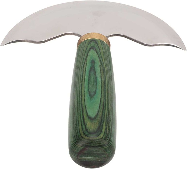 стоманен нож за кожа, полумесец 125 мм