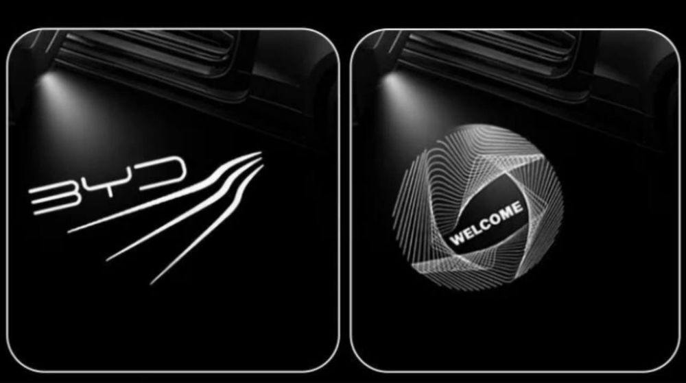 Проекционная подсветка дверей BYD