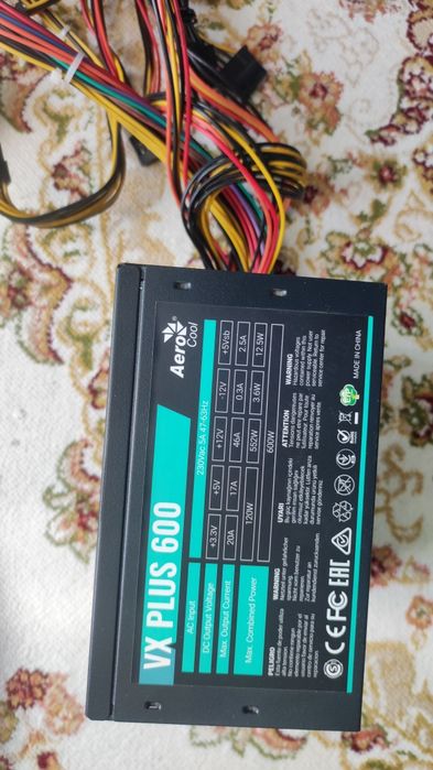 Блок питания AeroCool VX PLUS 600W (600 Вт)
