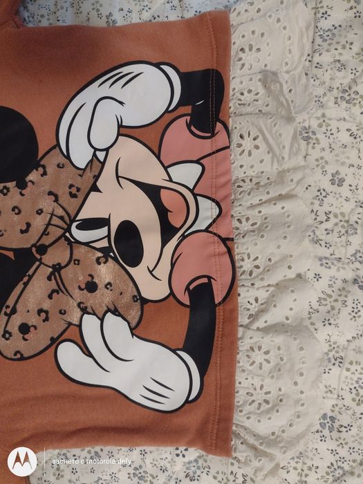 Мини Маус комплект за момиче 86-92 разме,Топъл комплект за бебе момиче