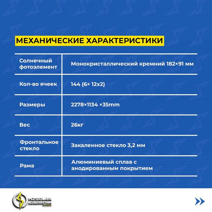 Солнечные панели | Optom Quyosh panellari | 540 w | КЛАСС А | 0.26