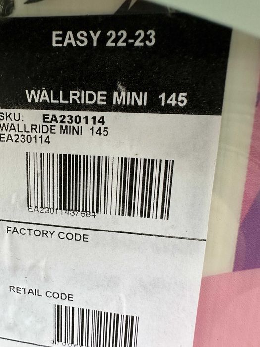 placa noua snowboard easy wallride mini L145cm