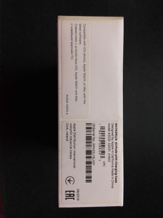 Airpods 2  Модель A2031