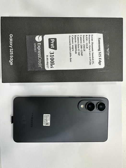 Telefon Samsung S25 EDGE (ECA27) Garantie 2 ani!