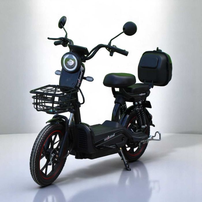 Електрически скутер с педали MaxMotors EBZ 18 1200W / 48V-60V-72V / 28Ah - BLACK