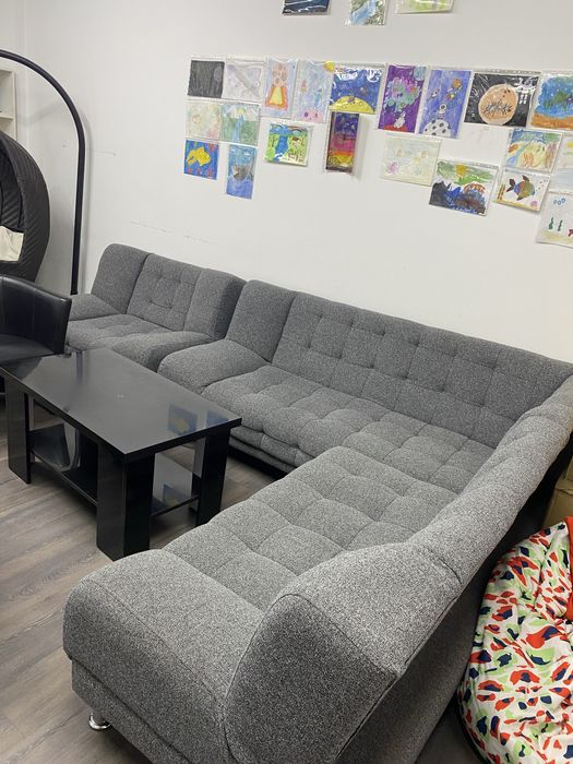 Угловой диван с креслом