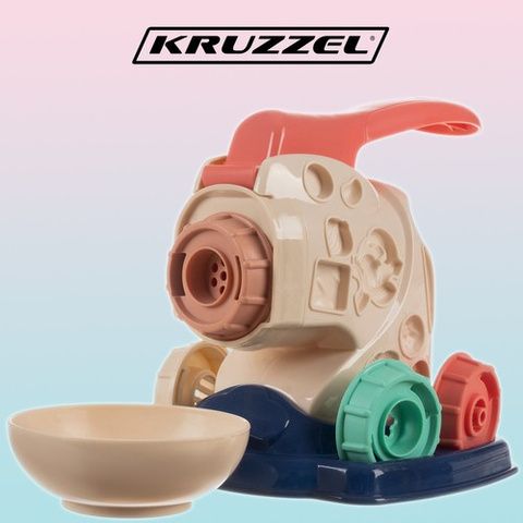 Set Plastelina Kruzzel Masina Mare de Paste /Storcator + 10 Plasteline