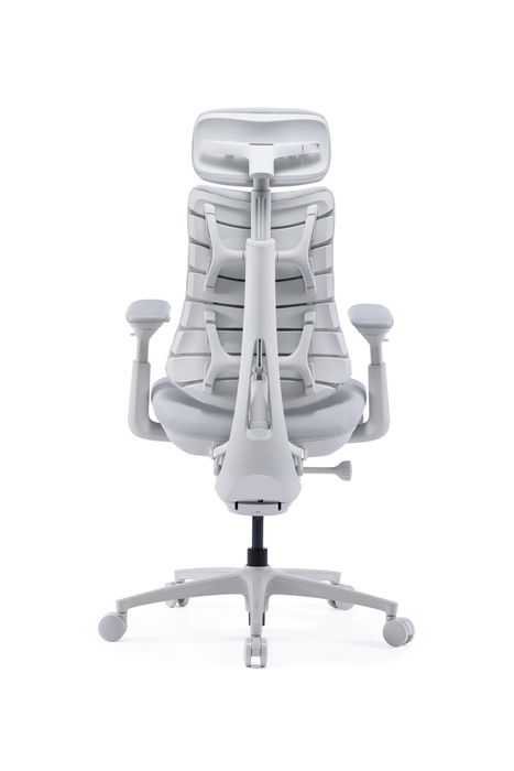 Scaun de birou LiberNovo Omni PRO Galcier White, Lombar Electrict, Răcire - 45 cm