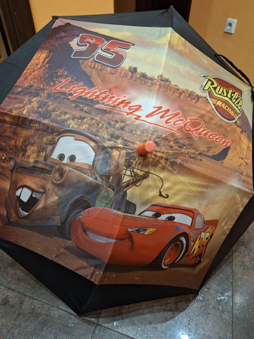 Чадър детски  с мотиви " Колите"